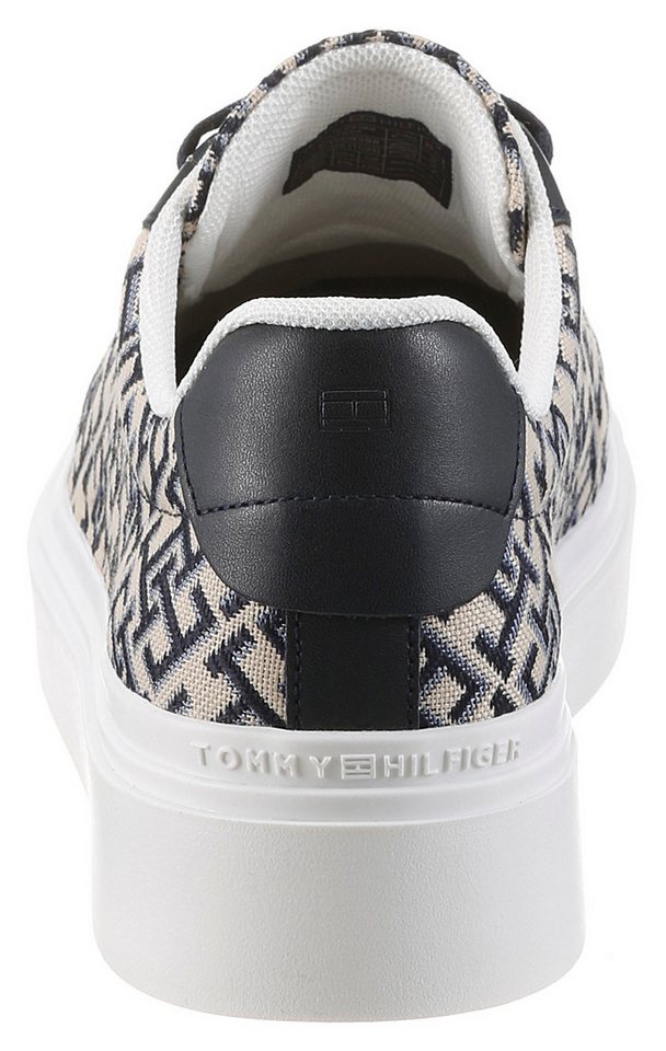 Tommy Hilfiger TH CHIC PLATFORM MONOGRAM Plateausneaker Freizeitzeitschuh, Halbschuh, Schnürschuh mit Allover-Logodruck – Bild 2 von 5