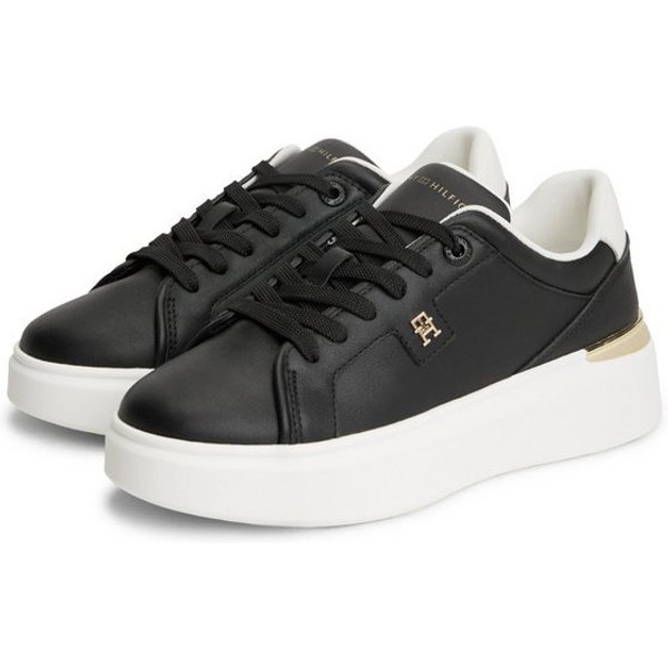 Tommy Hilfiger TH CHIC PLATFORM Plateausneaker Freizeitschuh, Halbschuh, Schnürer mit seitlichem TH-Emblem