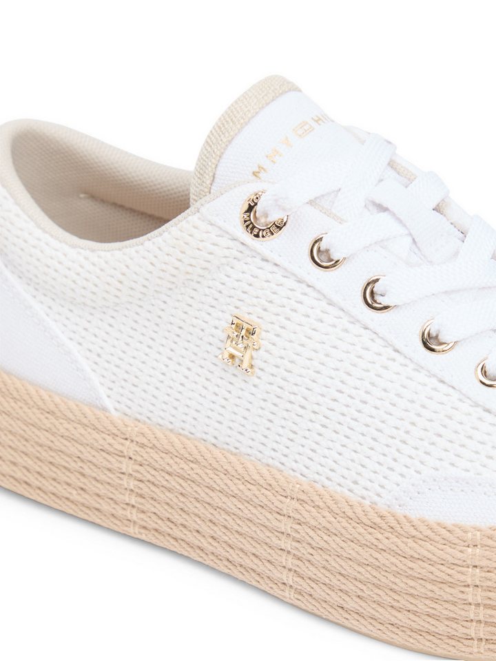 Tommy Hilfiger TH FOXING PLATFORM ROPE Plateausneaker Freizeitschuh, Schnürer, Halbschuh mit TH-Schmuckelement – Bild 2 von 5