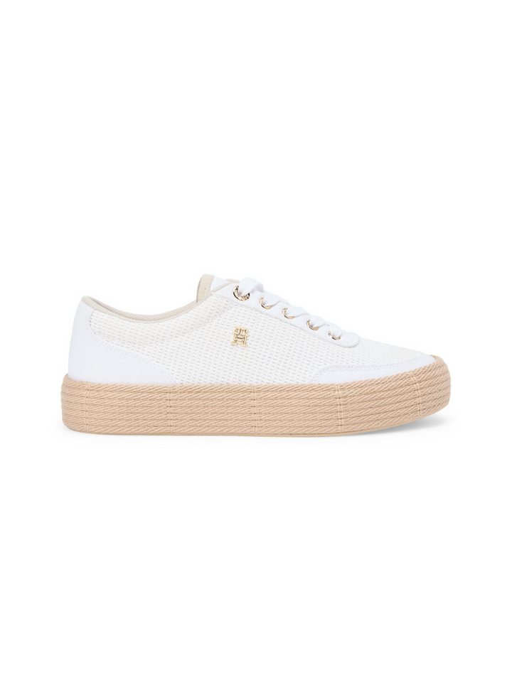 Tommy Hilfiger TH FOXING PLATFORM ROPE Plateausneaker Freizeitschuh, Schnürer, Halbschuh mit TH-Schmuckelement – Bild 4 von 5