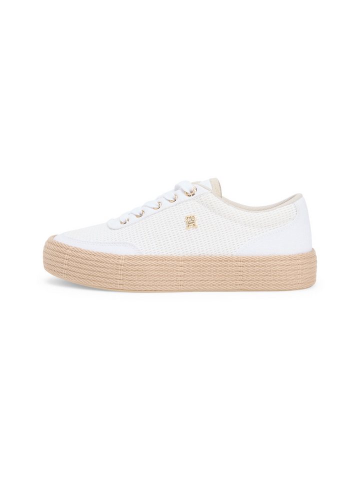 Tommy Hilfiger TH FOXING PLATFORM ROPE Plateausneaker Freizeitschuh, Schnürer, Halbschuh mit TH-Schmuckelement – Bild 5 von 5