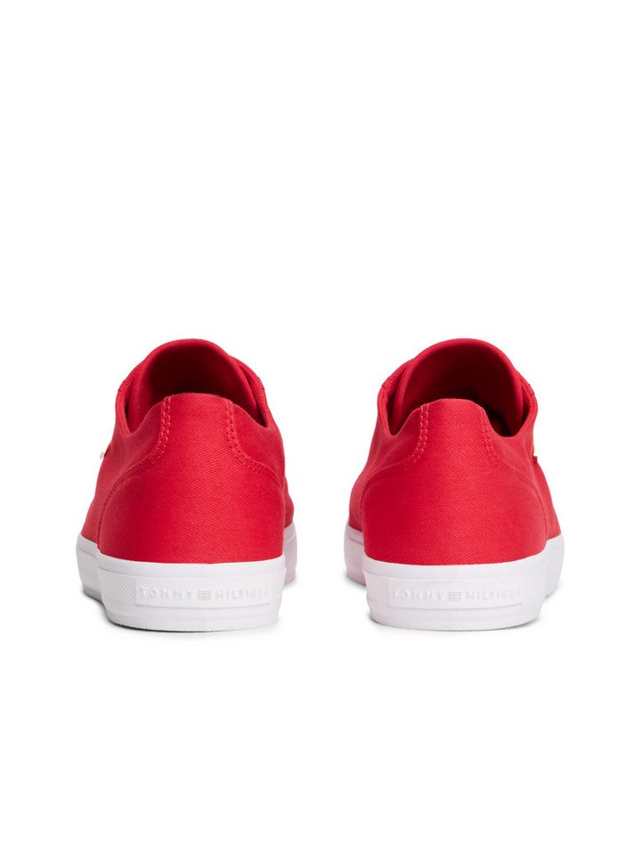 Tommy Hilfiger TH FOXING SNEAKER CANVAS Plateausneaker Freizeitschuh, Halbschuh, Schnürer mit Logostickerei - schmale Form – Bild 3 von 5