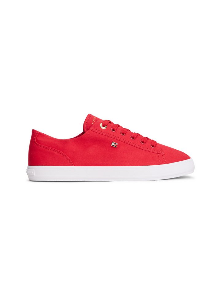 Tommy Hilfiger TH FOXING SNEAKER CANVAS Plateausneaker Freizeitschuh, Halbschuh, Schnürer mit Logostickerei - schmale Form – Bild 4 von 5
