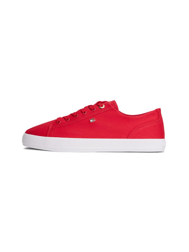 Tommy Hilfiger TH FOXING SNEAKER CANVAS Plateausneaker Freizeitschuh, Halbschuh, Schnürer mit Logostickerei - schmale Form – Bild 5 von 5