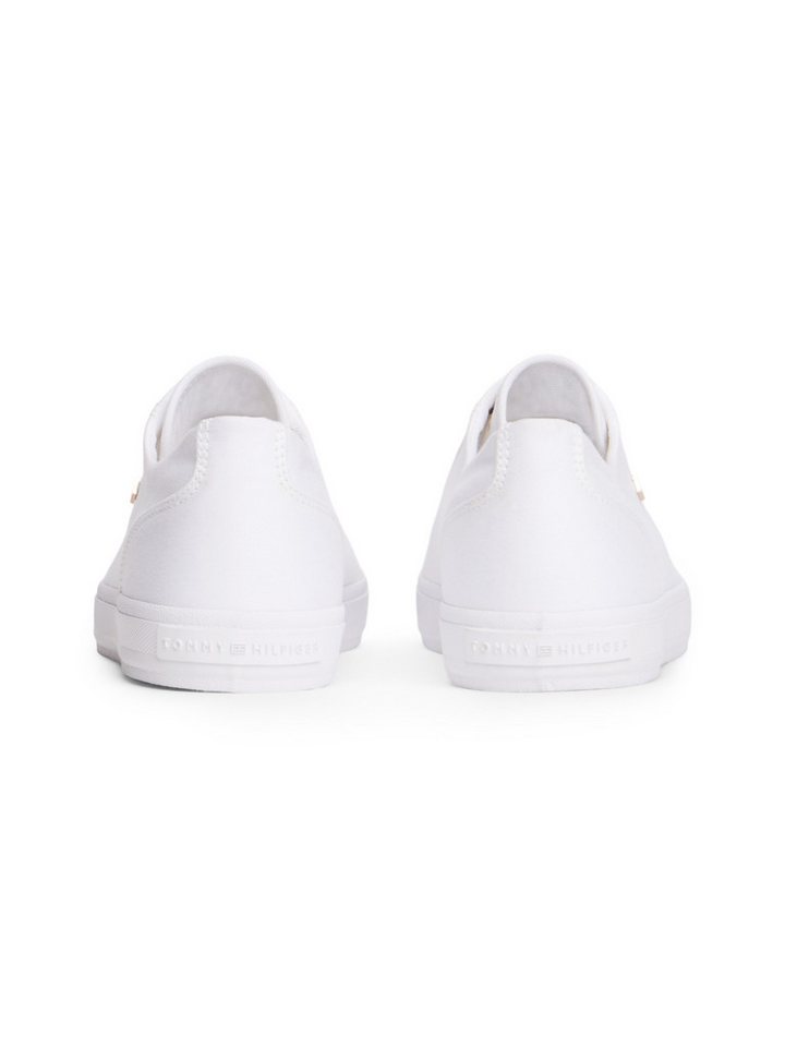 Tommy Hilfiger TH FOXING SNEAKER CANVAS Plateausneaker Freizeitschuh, Halbschuh, Schnürer mit Logostickerei - schmale Form – Bild 2 von 5