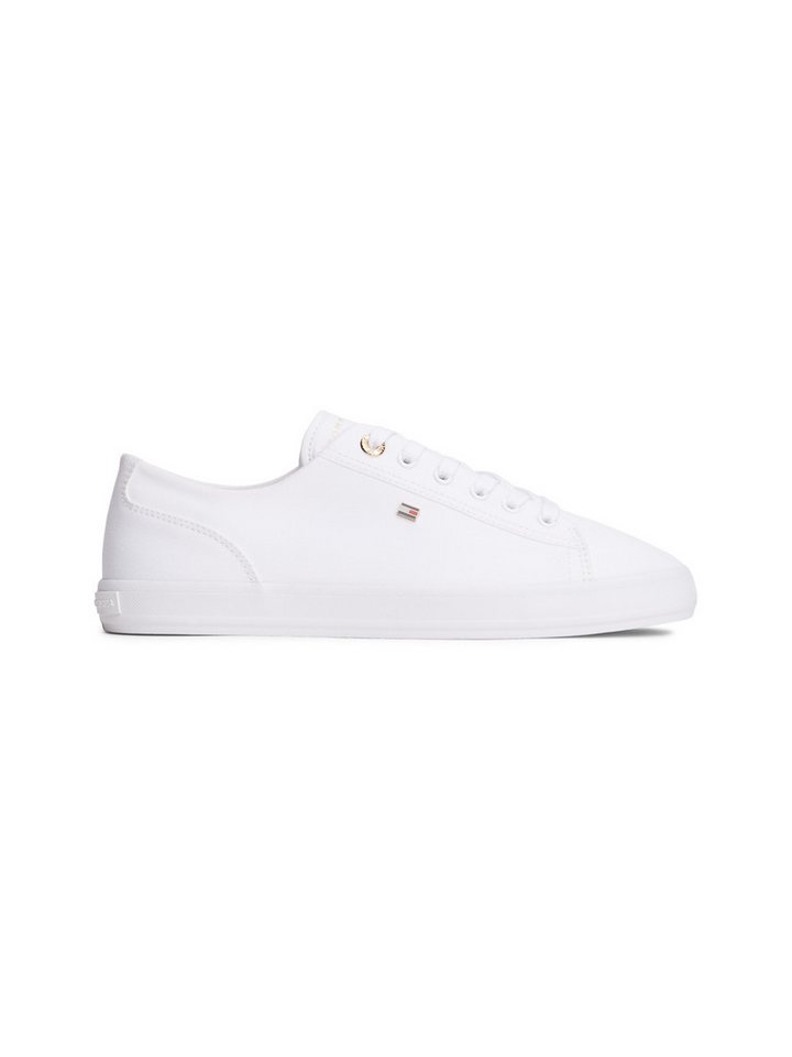 Tommy Hilfiger TH FOXING SNEAKER CANVAS Plateausneaker Freizeitschuh, Halbschuh, Schnürer mit Logostickerei - schmale Form – Bild 4 von 5