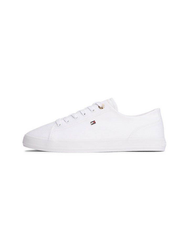 Tommy Hilfiger TH FOXING SNEAKER CANVAS Plateausneaker Freizeitschuh, Halbschuh, Schnürer mit Logostickerei - schmale Form – Bild 5 von 5