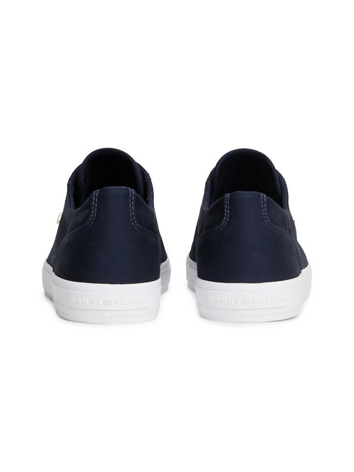 Tommy Hilfiger TH FOXING SNEAKER CANVAS Plateausneaker Freizeitschuh, Halbschuh, Schnürer mit Logostickerei - schmale Form – Bild 2 von 5