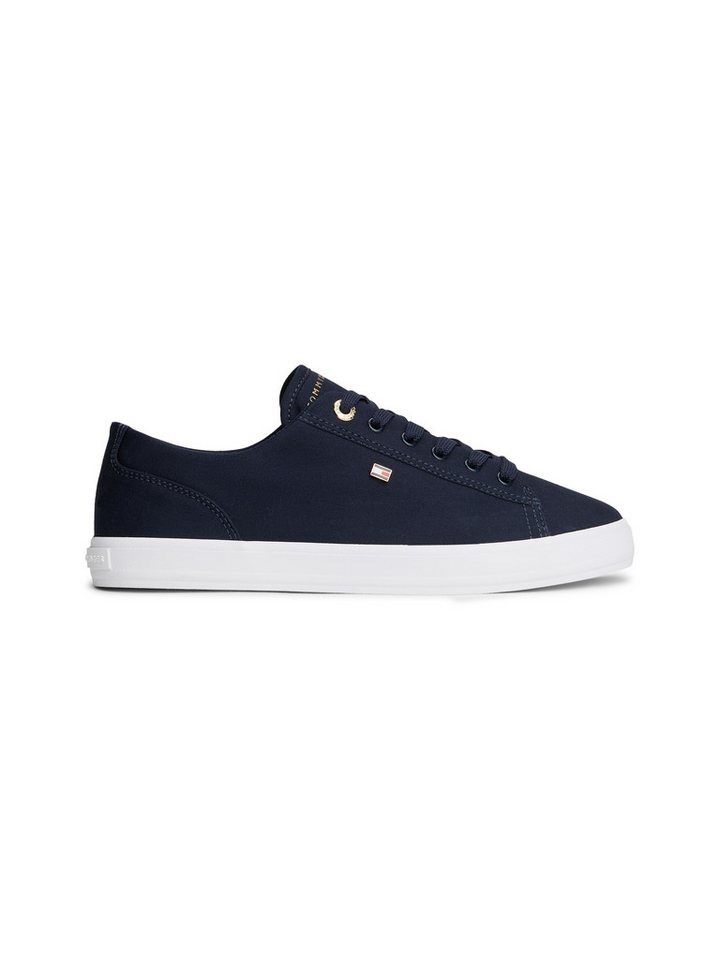 Tommy Hilfiger TH FOXING SNEAKER CANVAS Plateausneaker Freizeitschuh, Halbschuh, Schnürer mit Logostickerei - schmale Form – Bild 4 von 5
