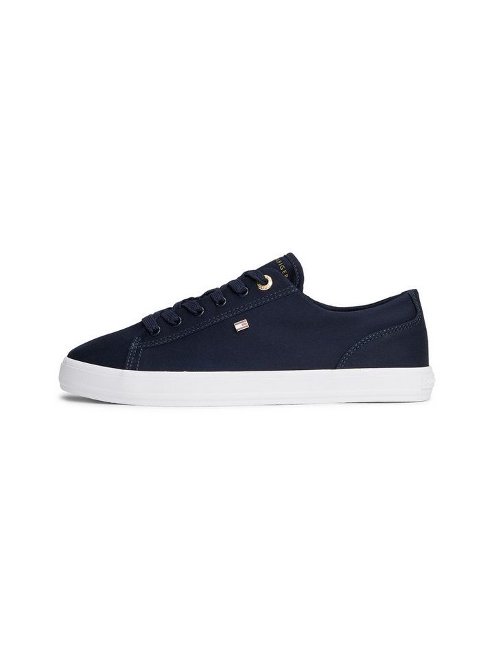 Tommy Hilfiger TH FOXING SNEAKER CANVAS Plateausneaker Freizeitschuh, Halbschuh, Schnürer mit Logostickerei - schmale Form – Bild 5 von 5