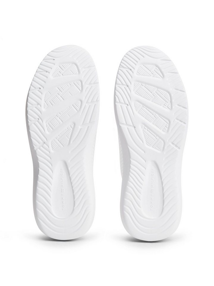 Tommy Hilfiger TH KNIT RUNNER Keilsneaker Freizeitschuh, Halbschuh, Schnürschuh mit Logoflaggen-Element – Bild 3 von 5