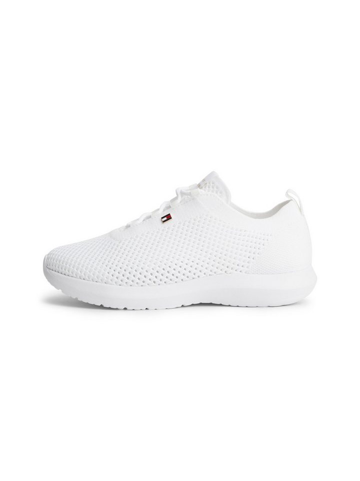 Tommy Hilfiger TH KNIT RUNNER Keilsneaker Freizeitschuh, Halbschuh, Schnürschuh mit Logoflaggen-Element – Bild 5 von 5