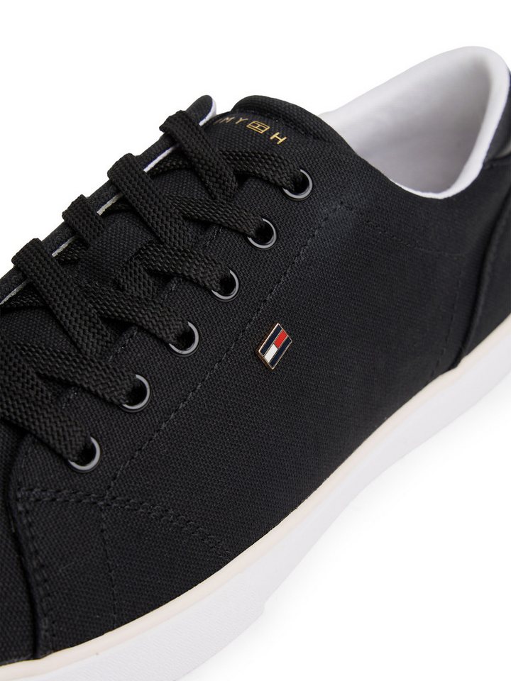 Tommy Hilfiger TH LOW PROFILE VULC CANVAS Plateausneaker Halbschuh, Schnürer, Freizeitschuh mit gepolstertem Schaftrand – Bild 2 von 5