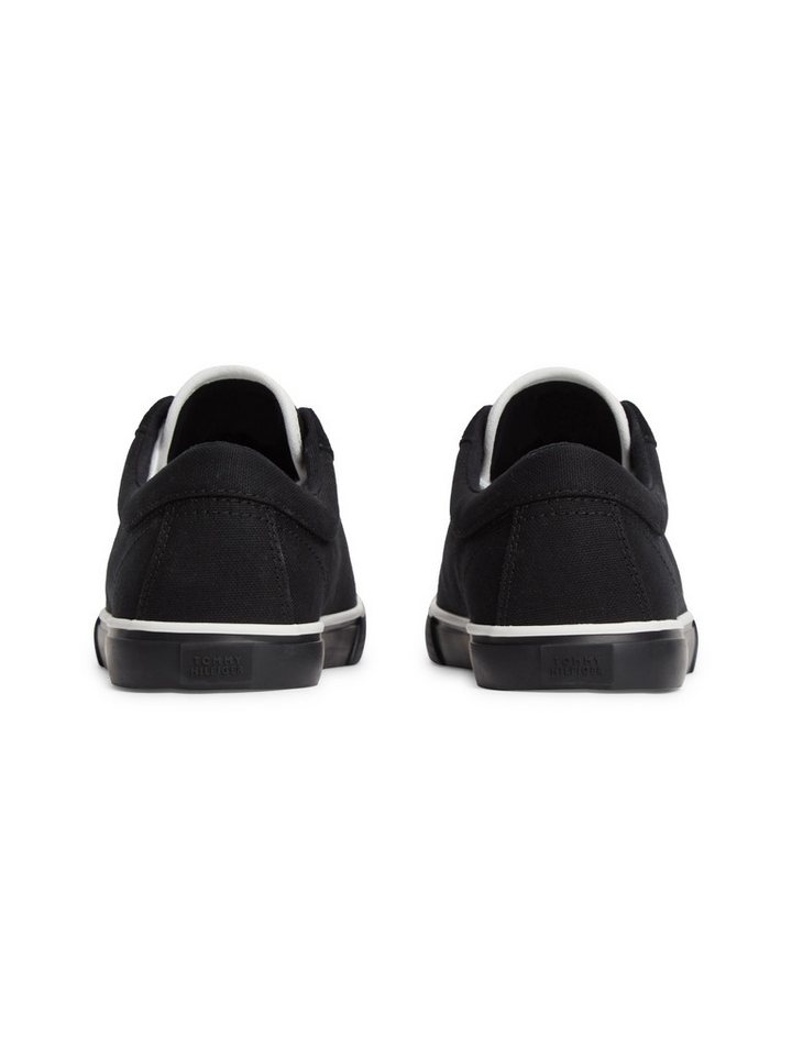 Tommy Hilfiger TH LOW VULC Sneaker Freizeitschuh, Schnürschuh mit Logoschriftzug an der Schuhzunge – Bild 2 von 5