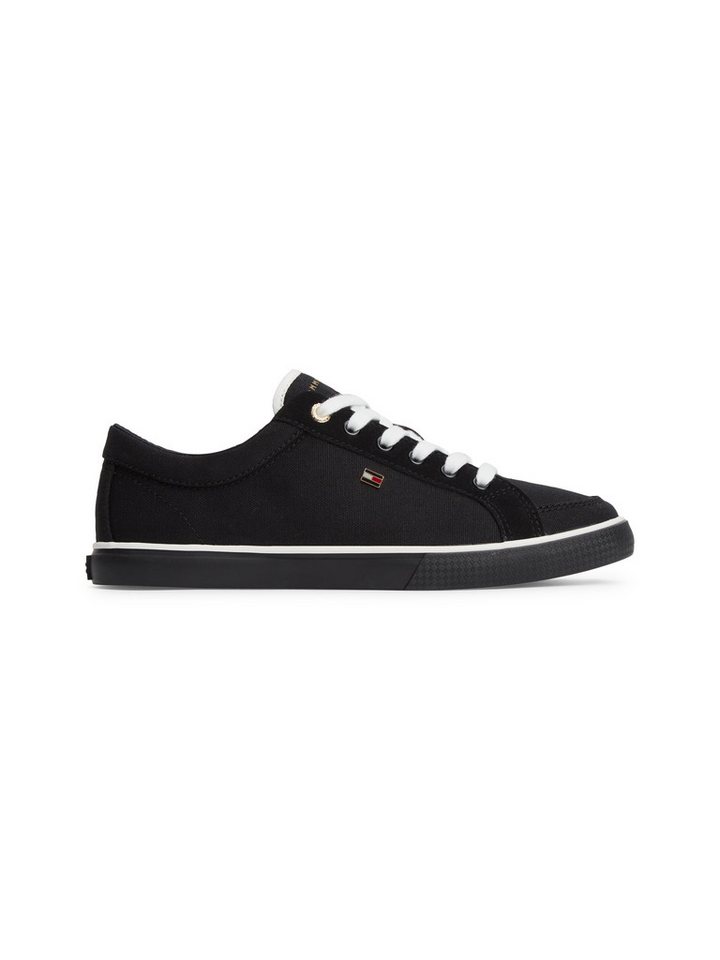 Tommy Hilfiger TH LOW VULC Sneaker Freizeitschuh, Schnürschuh mit Logoschriftzug an der Schuhzunge – Bild 4 von 5