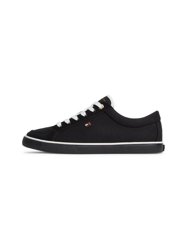 Tommy Hilfiger TH LOW VULC Sneaker Freizeitschuh, Schnürschuh mit Logoschriftzug an der Schuhzunge – Bild 5 von 5