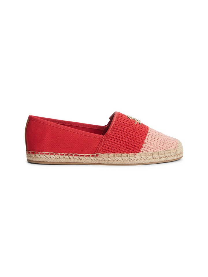 Tommy Hilfiger TH SCRIPT CROCHET ESPADRILLE Espadrille Schlupfschuh, Sommerschuh, mit TH-Schmuckelement, schmale Form – Bild 4 von 5