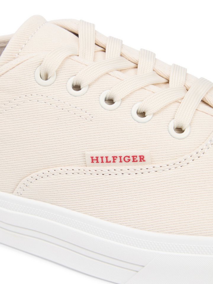 Tommy Hilfiger TH VULC CUP CVS Sneaker Freizeitschuh, Halbschuh, Schnürschuh mit Kontrastbesatz an der Ferse – Bild 2 von 5
