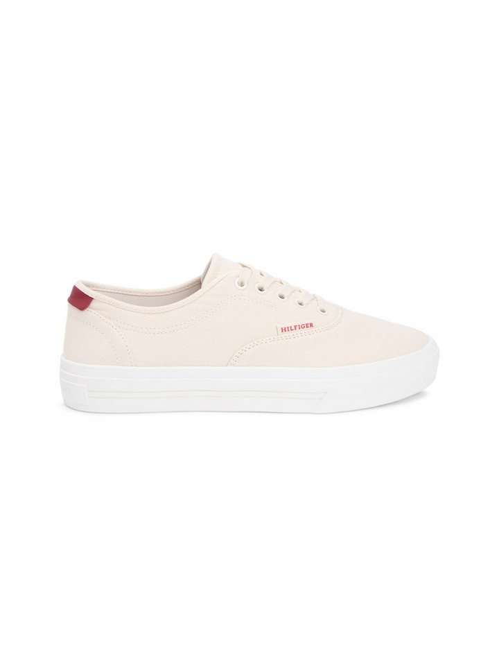 Tommy Hilfiger TH VULC CUP CVS Sneaker Freizeitschuh, Halbschuh, Schnürschuh mit Kontrastbesatz an der Ferse – Bild 4 von 5