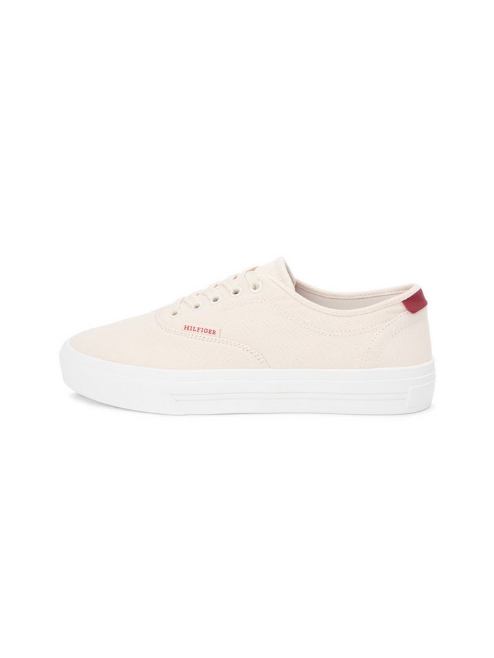 Tommy Hilfiger TH VULC CUP CVS Sneaker Freizeitschuh, Halbschuh, Schnürschuh mit Kontrastbesatz an der Ferse – Bild 5 von 5