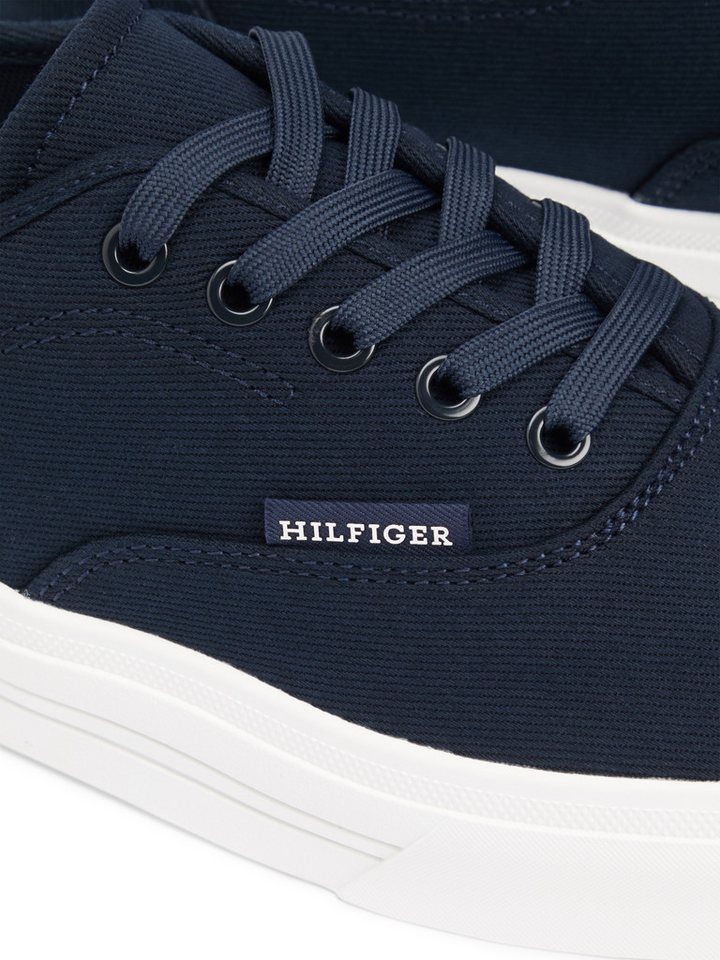 Tommy Hilfiger TH VULC CUP CVS Sneaker Freizeitschuh, Halbschuh, Schnürschuh mit Kontrastbesatz an der Ferse – Bild 2 von 5
