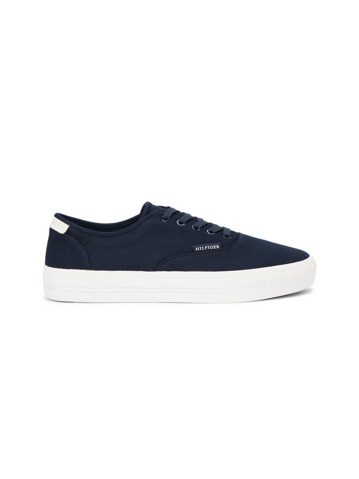 Tommy Hilfiger TH VULC CUP CVS Sneaker Freizeitschuh, Halbschuh, Schnürschuh mit Kontrastbesatz an der Ferse – Bild 4 von 5