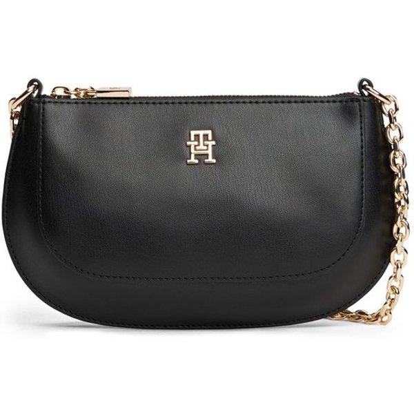 Tommy Hilfiger Umhängetasche TH GLAM MINI CHAIN CROSSOVER, Damen Schultertasche, Abendtasche, Zierkette als Umhängeriemen