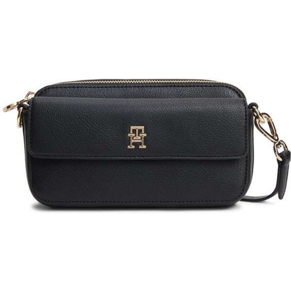 Tommy Hilfiger Umhängetasche TH ICON CAMERA BAG, Damen Clutch, Schultertasche mit goldfarbenem TH-Logo
