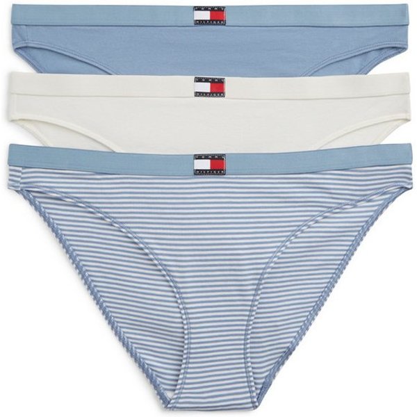 Tommy Hilfiger Underwear String 3 PACK THONG (EXT.SIZES) (3-St) basic, elastischer Bund, unifarben