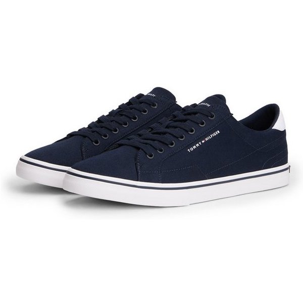 Tommy Hilfiger VULC CORE LONG LACE Sneaker Freizeitschuh, Halbschuh, Schnürschuh mit Kontrastbesatz an der Ferse