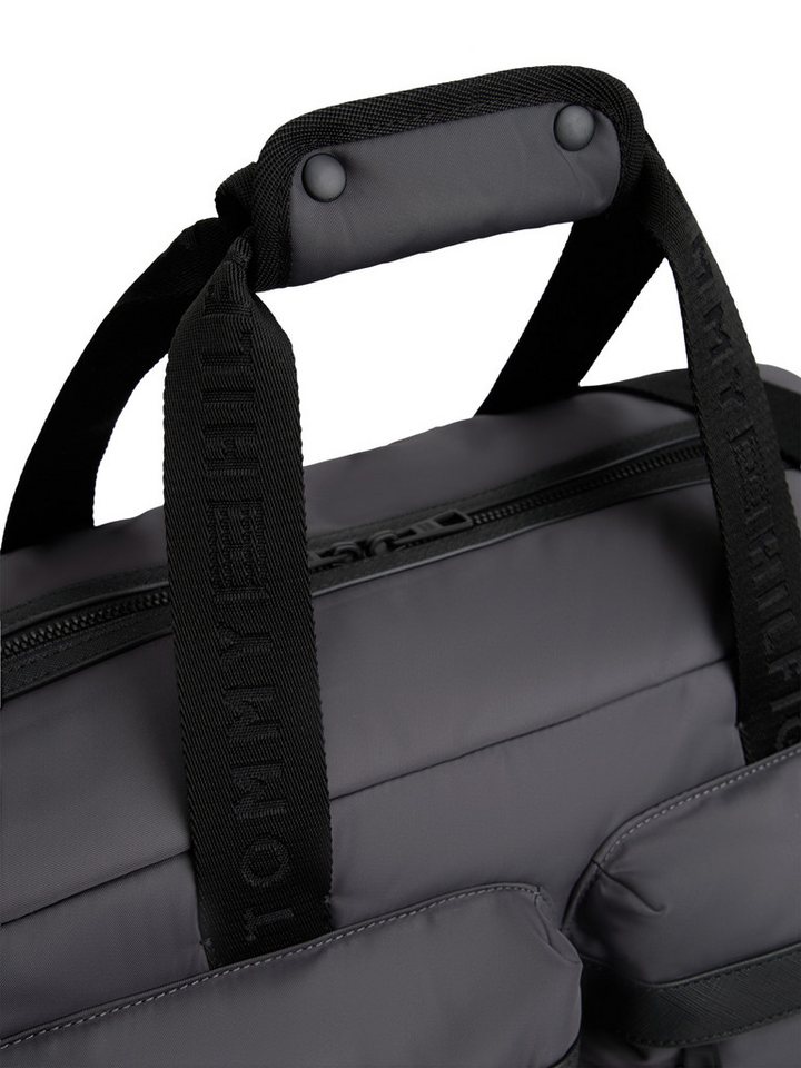 Tommy Hilfiger Weekender TH REPREVE DUFFLE, Men Umhängetasche, Reistasche, Urlaubstasche mit Logo-Aufnäher – Bild 5 von 5
