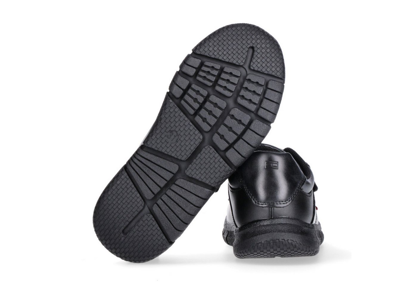 Tommy Hilfiger WMS = weit, für kräftige Füße Klettschuh festlicher Sneaker, Halbschuh mit Logoprägung auf dem Klettriegel – Bild 3 von 5