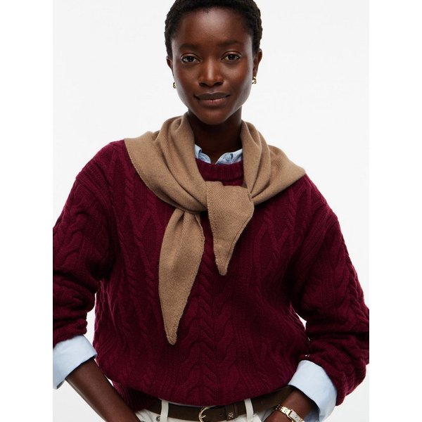 Tommy Hilfiger Wollschal TH SCRIPT TRIANGLE SCARF, dreieckig, mit Kaschmiranteil, mit Logostickerei