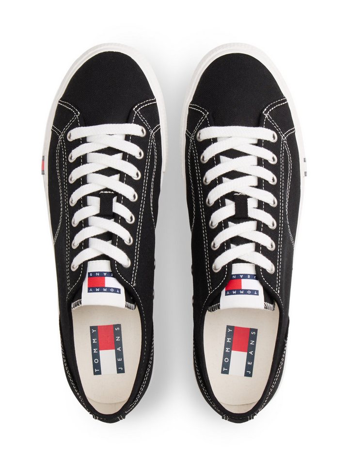 Tommy Jeans ARCHIVE VULC Y2K Sneaker Freizeitschuh, Halbschuh, Schnürschuh mit Logoflagge im Plateau – Bild 5 von 5