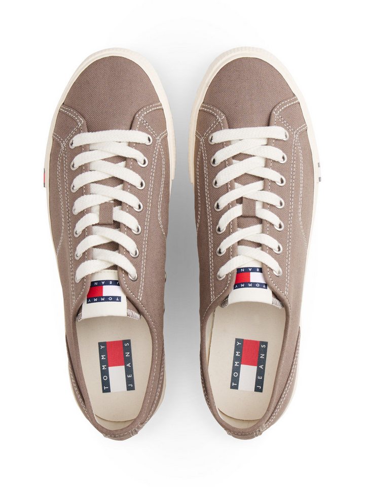 Tommy Jeans ARCHIVE VULC Y2K Sneaker Freizeitschuh, Halbschuh, Schnürschuh mit Logoflagge im Plateau – Bild 5 von 5