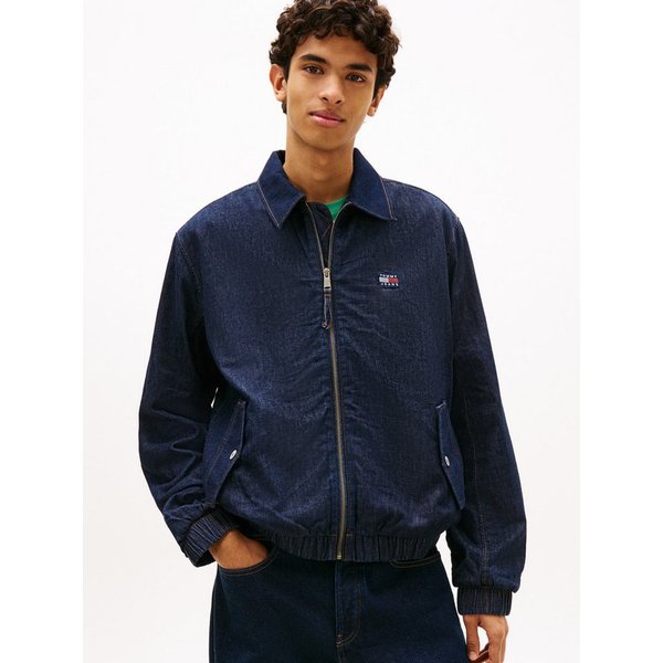 Tommy Jeans Jeansjacke CHAMBRAY HARRINGTON Regular fit mit Klappentaschen