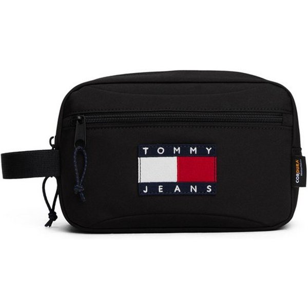 Tommy Jeans Kulturbeutel TJM ARCHIVE WASHBAG, Unisex Minibag, Kosmetiktasche mit Tommy Jeans Logoaufnäher