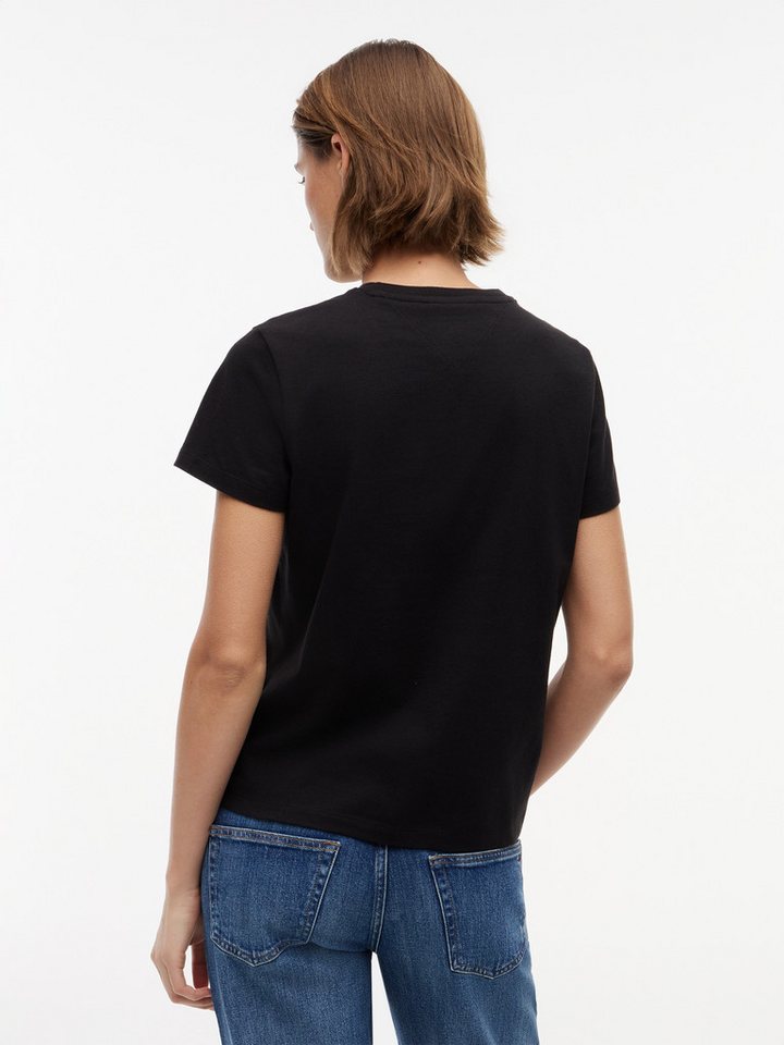 Tommy Jeans Kurzarmshirt TJW REG US LINEAR SS TEE Baumwollmischung, regular fit, Logo – Bild 2 von 5