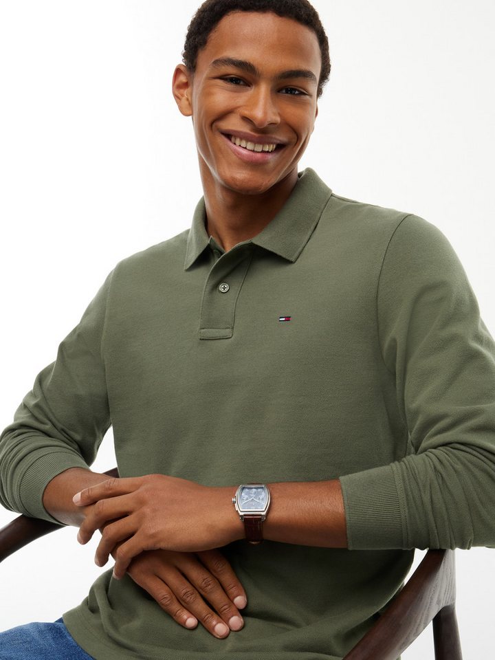 Tommy Jeans Langarm-Poloshirt REGULAR POLO Regular fit mit Polokragen – Bild 2 von 5
