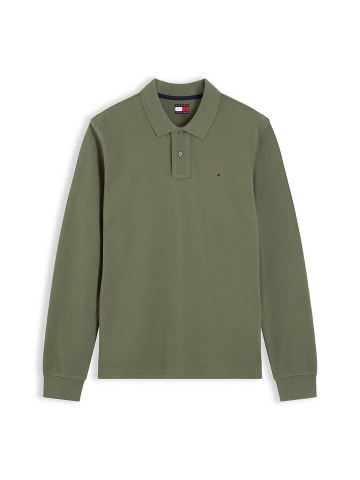 Tommy Jeans Langarm-Poloshirt REGULAR POLO Regular fit mit Polokragen – Bild 5 von 5