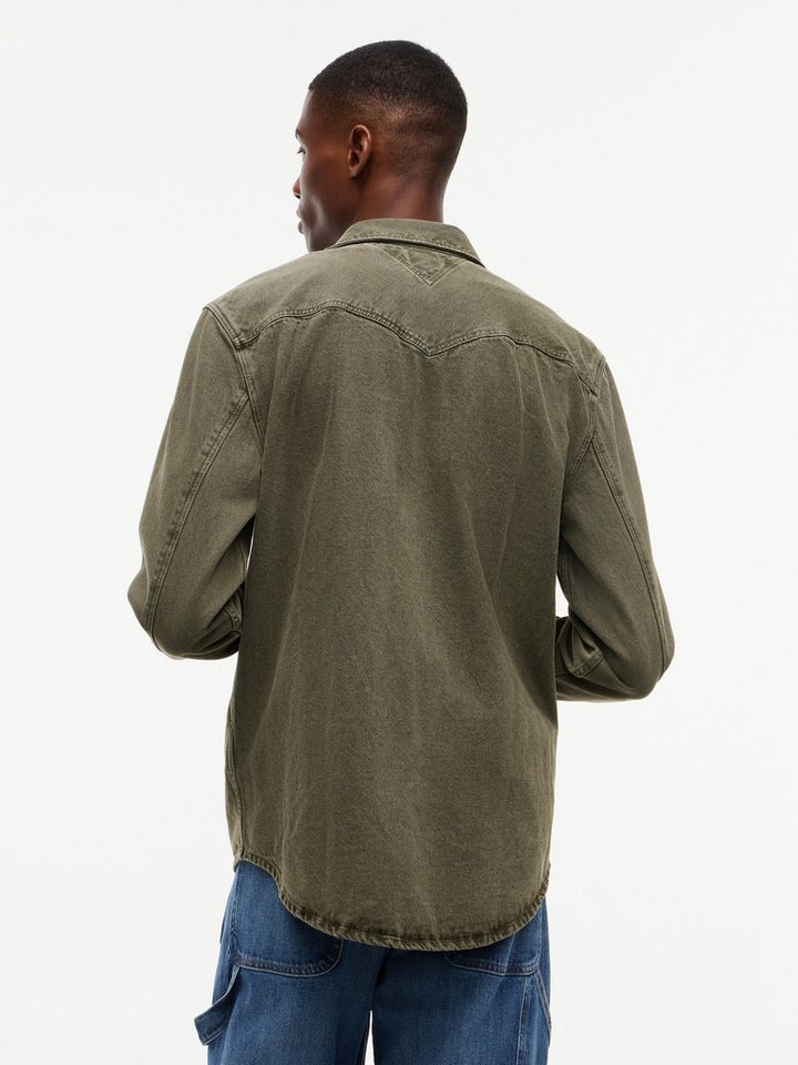 Tommy Jeans Langarmhemd REGULAR WASHED WESTERN SHIRT Regular fit mit Hemdkragen – Bild 3 von 5