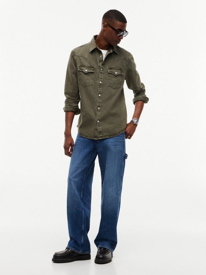 Tommy Jeans Langarmhemd REGULAR WASHED WESTERN SHIRT Regular fit mit Hemdkragen – Bild 4 von 5