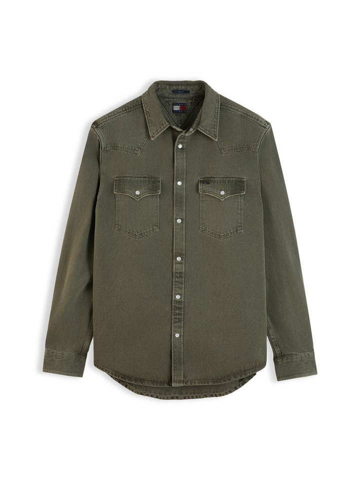 Tommy Jeans Langarmhemd REGULAR WASHED WESTERN SHIRT Regular fit mit Hemdkragen – Bild 5 von 5