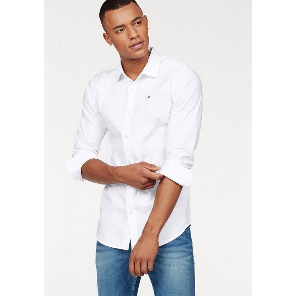Tommy Jeans Langarmhemd Sabim Stretch Shirt Stretch Hemd, Premium, Slim Fit, mit Elasthan