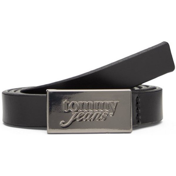 Tommy Jeans Ledergürtel TJW SCRIPT PLAQUE Breite 2 cm