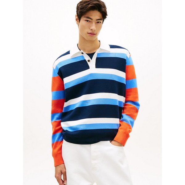 Tommy Jeans Polokragenpullover REGULAR RUGBY Regular fit mit Polokragen