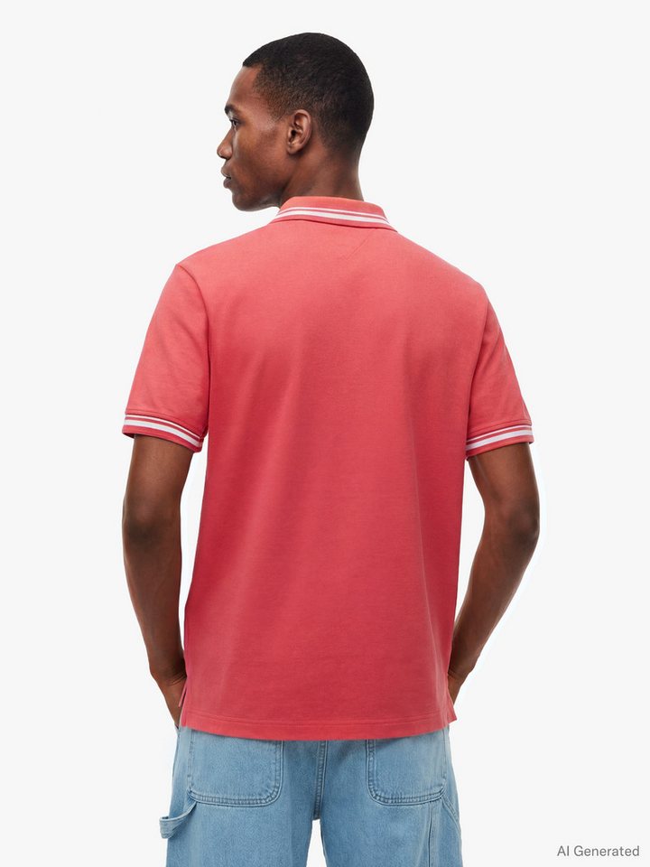 Tommy Jeans Poloshirt TJM REGULAR TIPPED Regular fit mit Polokragen – Bild 2 von 5