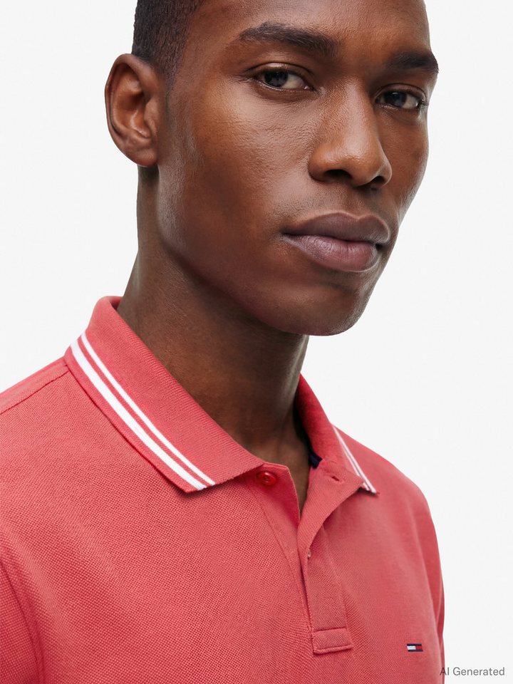 Tommy Jeans Poloshirt TJM REGULAR TIPPED Regular fit mit Polokragen – Bild 3 von 5