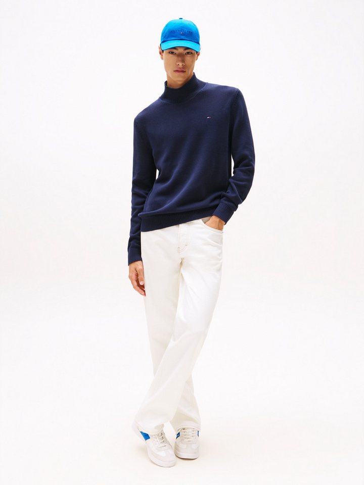 Tommy Jeans Rollkragenpullover TJM SLIM FIT ROLL NECK mit Mock Neck, Strickpullover 100% Baumwolle Pflegeleicht – Bild 3 von 5