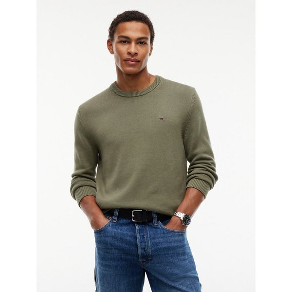 Tommy Jeans Rundhalspullover Slim fit mit Rundhalsausschnitt